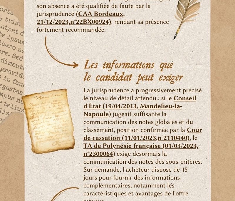 La lettre de rejet et ses exigences