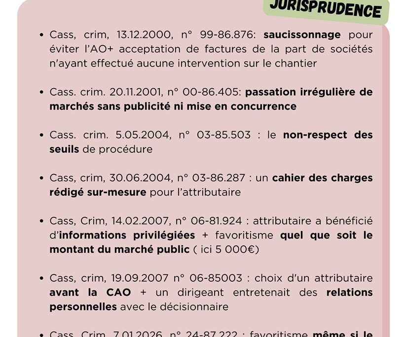 Le délit de favoritisme