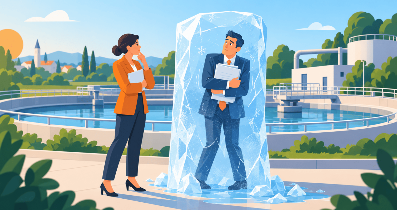 La station d&rsquo;épuration qui a gelé… l&rsquo;entreprise avec !
